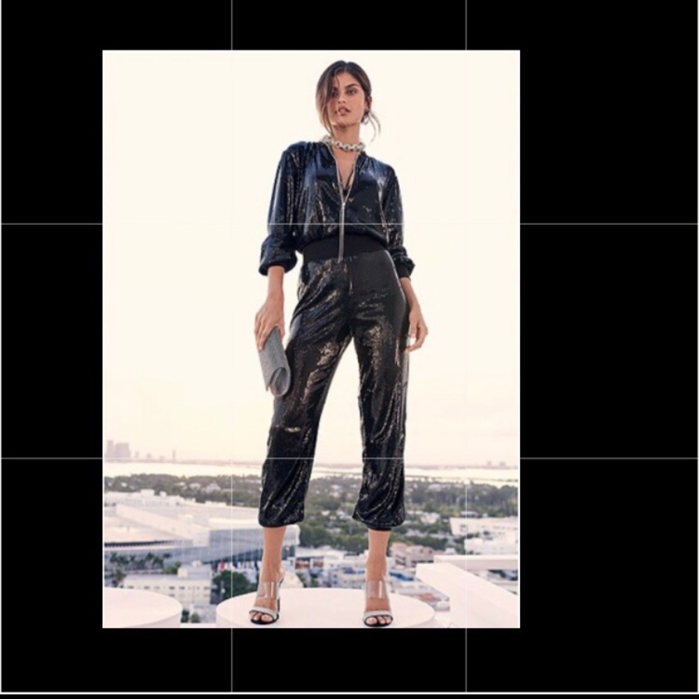 Flashy Flirty Sequin Jogger Jumpsuit!!